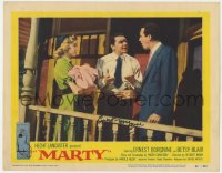 8p055 MARTY signed LC #5 1955 by Ernest Borgnine, who's visiting his sister & brother-in-law!
