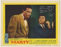 8p056 MARTY signed LC #7 1955 by Ernest Borgnine, who's talking on phone & staring at Joe Mantell!