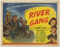 8p025 RIVER GANG signed TC 1945 by Gloria Jean, how they crack the river racketeers, cool art!