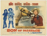 8p063 SON OF PALEFACE signed LC #4 1952 by Roy Rogers, who also signed for Trigger, Happy Trails!