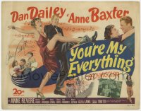 8p029 YOU'RE MY EVERYTHING signed TC 1949 by Anne Baxter, dancing & romancing with Dan Dailey!
