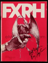 8p153 RAY HARRYHAUSEN signed magazine Spring 1974 FXRH, special effects, Mike Presley cover art!
