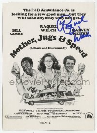 8p348 RAQUEL WELCH signed 5x7 pressbook ad 1976 cool artwork for Mother, Jugs & Speed!