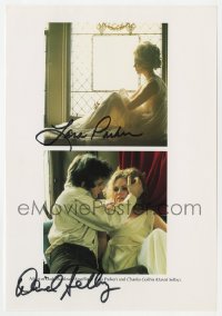 8p217 NIGHT OF DARK SHADOWS signed book page 2000s by BOTH David Selby AND Lara Parker, vampires!