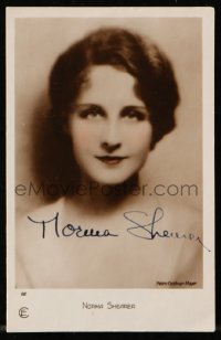 8p302 NORMA SHEARER framed signed French postcard 1924 head & shoulders portrait of the MGM star!
