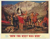 8p152 JAMES STEWART signed 11x14 REPRO LC 1980s with Native Americans in How the West Was Won!