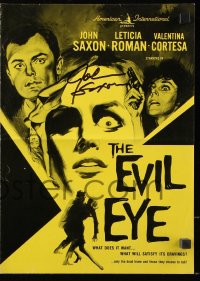 8p148 JOHN SAXON signed pressbook 1964 cool advertising images for The Evil Eye!