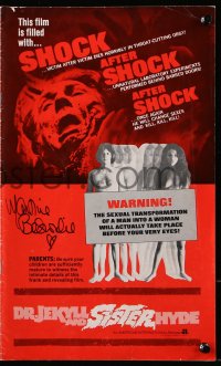 8p149 MARTINE BESWICK signed pressbook 1972 cool advertising for Dr. Jekyll and Sister Hyde!