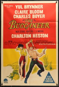 8r560 BUCCANEER Aust 1sh 1958 Yul Brynner, Charlton Heston, directed by Anthony Quinn!