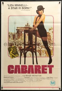8r563 CABARET Aust 1sh 1972 Liza Minnelli in Nazi Germany, directed by Bob Fosse, art!