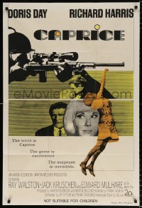 8r565 CAPRICE Aust 1sh 1967 great images of pretty Doris Day, Richard Harris, spy comedy!