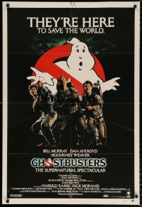 8r602 GHOSTBUSTERS Aust 1sh 1984 Bill Murray, Aykroyd & Harold Ramis are here to save the world!