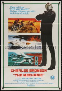 8r631 MECHANIC Aust 1sh 1972 Charles Bronson has more than a hundred ways to kill!