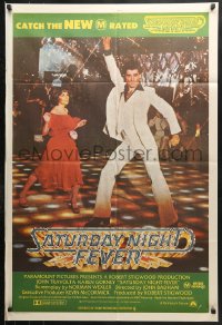 8r646 SATURDAY NIGHT FEVER Aust 1sh 1977 disco dancer John Travolta & Gorney, now M-rated!