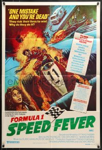 8r658 SPEED FEVER Aust 1sh 1979 Mario Andretti, Emmerson Fittipaldi, Formula One racing artwork!