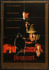 8r674 UNFORGIVEN Aust 1sh 1992 Clint Eastwood, Gene Hackman, Richard Harris, Morgan Freeman