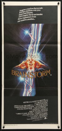 8r724 BRAINSTORM Aust daybill 1983 Christopher Walken, Natalie Wood, the ultimate experience!