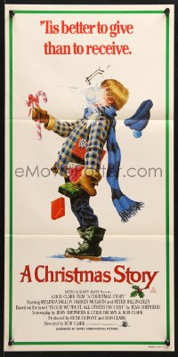 8r752 CHRISTMAS STORY Aust daybill 1984 best classic Christmas movie, great different art!