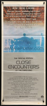 8r754 CLOSE ENCOUNTERS OF THE THIRD KIND S.E. Aust daybill 1980 Spielberg classic with new scenes!