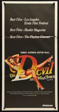 8r777 DEVIL IN MISS JONES PART 2 Aust daybill 1983 artwork of super sexy Georgina Spelvin!
