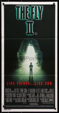 8r809 FLY II Aust daybill 1989 Eric Stoltz, Daphne Zuniga, like father, like son, horror, Mahon art