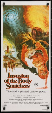 8r852 INVASION OF THE BODY SNATCHERS Aust daybill 1978 Kaufman remake, cool & different!
