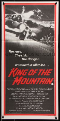 8r857 KING OF THE MOUNTAIN Aust daybill 1981 Harry Hamlin, Deborah Van Vaalkenburgh, drag racing!