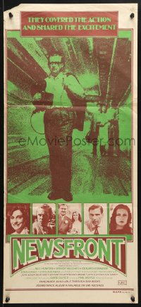 8r884 NEWSFRONT Aust daybill 1978 Australian, Phillip Noyce directed, Bill Hunter, Wendy Hughes!