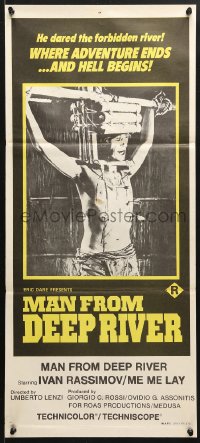 8r924 SACRIFICE Aust daybill 1974 Umberto Lenzi directed cannibalism horror, Man from Deep River!
