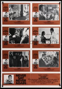 8r542 NEVER SAY NEVER AGAIN Aust LC poster 1983 art of Sean Connery as James Bond 007 by Obrero!