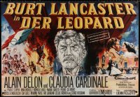 8r247 LEOPARD German 33x47 1963 Luchino Visconti's Il Gattopardo, Meerwald art of Burt Lancaster!