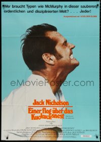 8r254 ONE FLEW OVER THE CUCKOO'S NEST vertical German 33x47 1976 Jack Nicholson, ultra-rare!