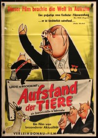 8r273 ANIMAL FARM German 1955 animated cartoon from classic George Orwell novel, ultra-rare!