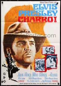 8r311 CHARRO German 1969 a different kind of Elvis Presley, on his neck he wore the brand of a killer!