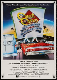 8r312 CHEECH & CHONG'S NEXT MOVIE German 1980 Tommy Chong, Cheech Marin, different art by Hamagami!