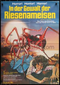 8r348 EMPIRE OF THE ANTS German 1977 H.G. Wells, great Drew Struzan art of monster ant attacking!
