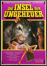 8r356 FOOD OF THE GODS German 1977 different art of giant rat feasting on sexy girl!