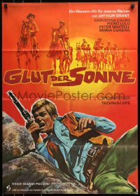 8r359 FURY OF JOHNNY KID German 1972 Dove si spara di piu, different western action artwork!
