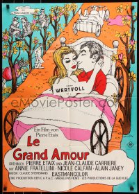 8r368 GREAT LOVE German 1969 Pierre Etaix's Le Grand Amour, different sexy Ferry Ahrle art!