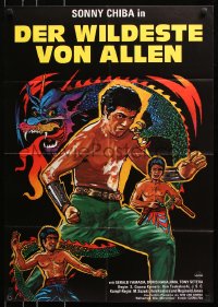 8r497 STREET FIGHTER German 1977 Gekitotsu! Satsujin ken, Sonny Chiba, martial arts action!
