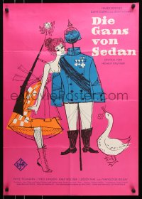 8r537 WITHOUT TRUMPET OR DRUM German 1959 Die Gans von Sedan, cool romantic artwork!
