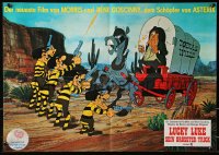 8r211 BALLAD OF DALTON German 16x23 1978 Lucky Luke, completely different art of bandits!