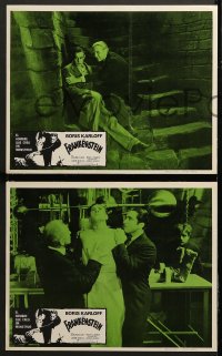 8r017 FRANKENSTEIN 3 Mexican LCs R1970s great different images of Boris Karloff as the monster!