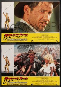 8r030 INDIANA JONES & THE TEMPLE OF DOOM 12 Spanish LCs 1984 adventure is his name, different!