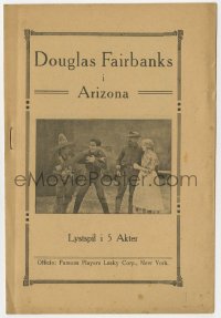 8s124 ARIZONA Danish program 1921 army soldier Douglas Fairbanks Sr. in love triangle!