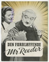 8s167 MIND OF MR. REEDER Danish program 1939 Will Fyffe, Kay Walsh, English mystery!