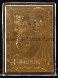 8s023 HARRY POTTER limited edition trading card 2000s made with 22k gold foil in hard plastic case!