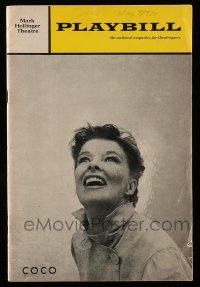 8s084 COCO playbill 1969 starring Katharine Hepburn as the famous Chanel designer!