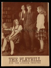 8s090 JUNIOR MISS playbill 1941 starring Philip Ober, Kenneth Forbes & Barbara Robbins!