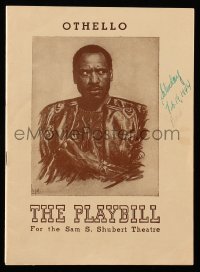 8s094 OTHELLO playbill 1944 William Shakespeare's tragedy with Paul Robeson in the title role!